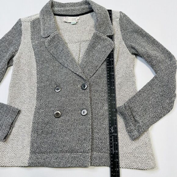 Saturday Sunday Anthropologie Milica Tweed Knit Jacket Size XS Gray Blazer - Picture 5 of 10